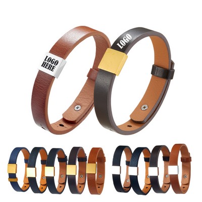 Genuine leather bracelet