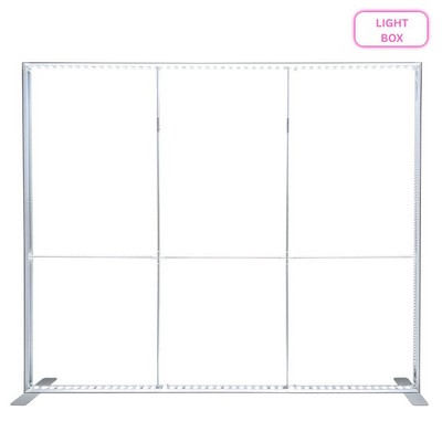 Hardware only for Backlit LED Light Box SEG Floor Display WALL Kit, (10'W x 8'H)