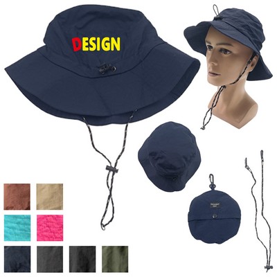 Foldable Wide Brim Sun Protection Bucket Hat