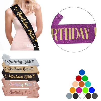 Satin Sash Birthday Party Decorations
