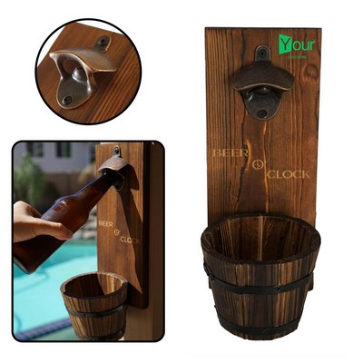 7.87" Rustic Wall Mounted Bottle Opener
