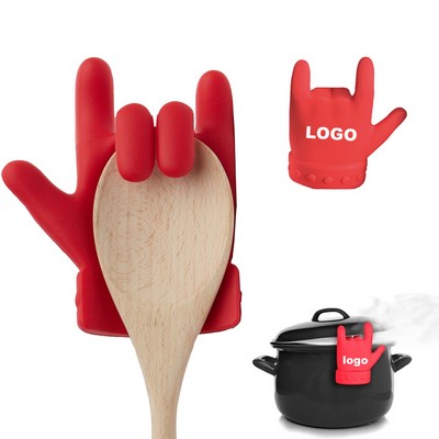 Finger-Shaped Pot Lid Anti-Spill Lifting Soup Spoon Holder
