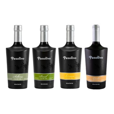 Soltera Extra Virgin Olive Oil, Basil Olive Oil, Lemon Olive Oil & Garlic Olive Oil