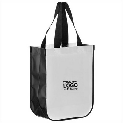 Custom Round Bottom Laminated Non-Woven Tote Bag