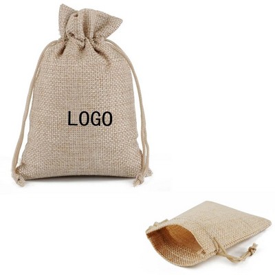 Linen Jute Drawstring Bags