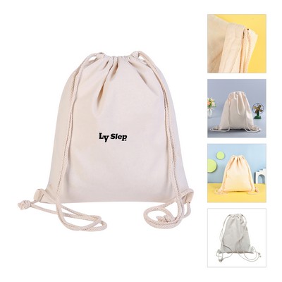 Durable Cotton Drawstring Tote Bags