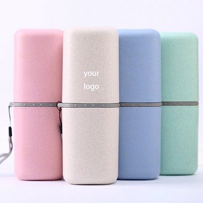 Wheat Straw Travel Toothbrush Cup