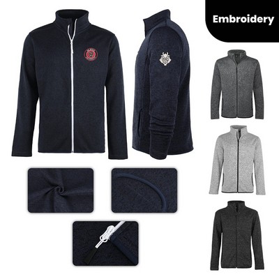 Men's Full Zipper Fleece Jacket in Bulk