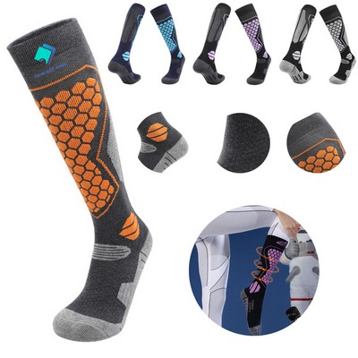 Thermal Compression Ski Socks for Winter Sports