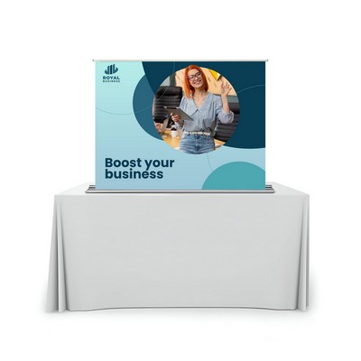 Silverstep Tabletop 48'' Retractable Banner Stand - Standard Fabric (Graphic only)