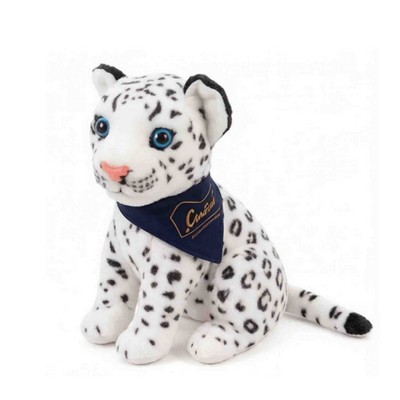 8" Sitting Snow Leopard Cub Plush