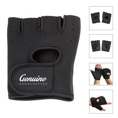 Rubber Non-Slip Half Finger Cycling Gloves