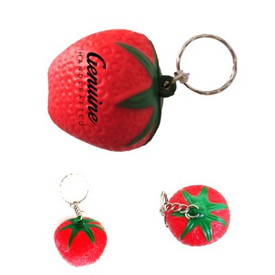 Strawberry Stress Reliever Key Chain
