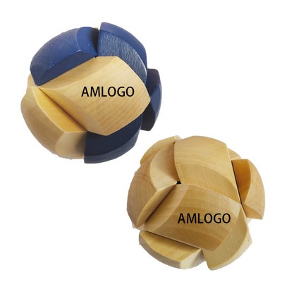 3D Wooden Soccer Ball Puzzle Kit