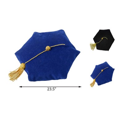 Graduation Doctoral Tam Velvet with Gold Bullion Tassel