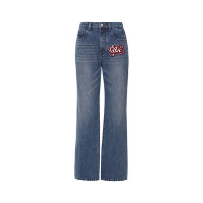 Straight Leg Denim Jeans
