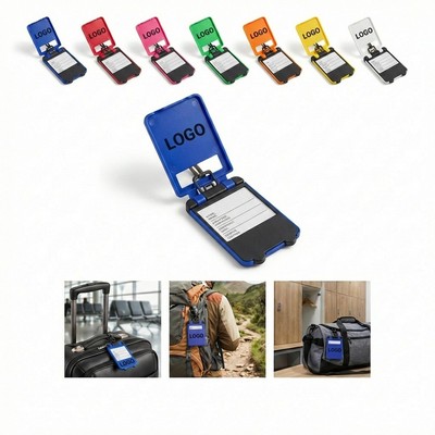 3 4/5" Custom Plastic Luggage Tag Suitcase Name Tag