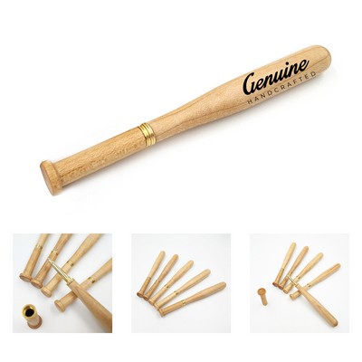Wooden Baseball Bat Shape Ballpoint Pen