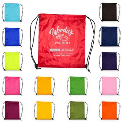 Non-Woven Drawstring Backpack Bag – 80 GSM Water-Resistant Recycled Polypropylene Sport Pack