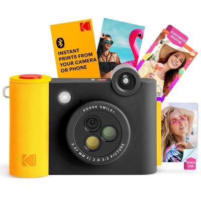 KODAK Smile+ 2-in-1 Digital Instant Print Camera & Wireless Bluetooth Photo Printer - 10MP, Speci...