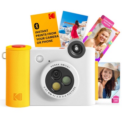 KODAK Smile+ 2-in-1 Digital Instant Print Camera & Wireless Bluetooth Photo Printer - 10MP, Speci...