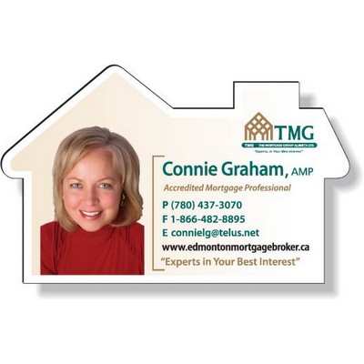Stock House Magnet (2.5"x4") .020 thick, Full Color, White Vinyl Topcoat