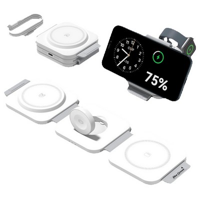 3-in-1 Foldable Magnetic Wireless Charger Dock