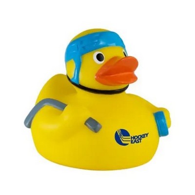Custom Hockey Rubber Duck – Sports Giveaway Toy for Teams, Tournaments, Events, Bulk Orders