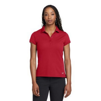 Nike Women's Dri-FIT Solid Icon Pique Modern Fit Polo.