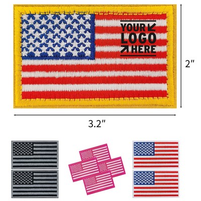 Premium USA Flag Patches