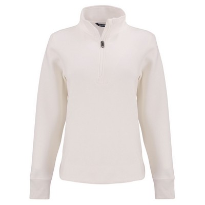Cutter & Buck Roam Recycled Buttery-Soft Knit Womens Quarter Zip Pullover