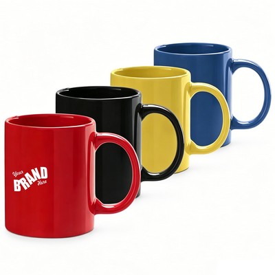 11 oz. Colored Ceramic Mug