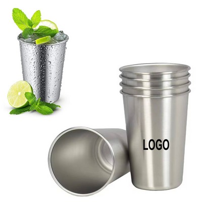 16 oz Food-Grade 304 Stainless Steel Stackable Drinking Cup