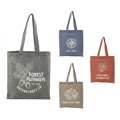 Custom Logo Recycled Cotton Twill Tote