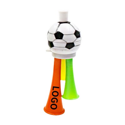Polypropylene Triple Tone Football Cheer Horn With Lanyard