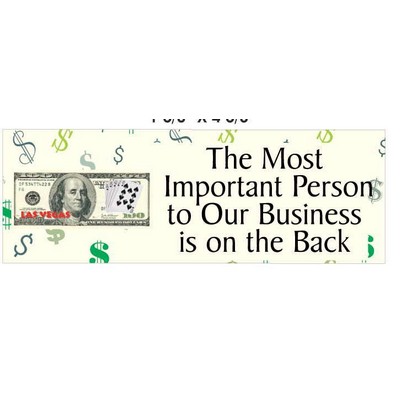 Las Vegas Royal Flush $100 Bill Panoramic Photo Hand Mirror (1 5/8"x4 5/8")