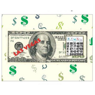 Las Vegas Bingo $100 Bill Metal Photo Magnet (2 1/2"x3 1/2")