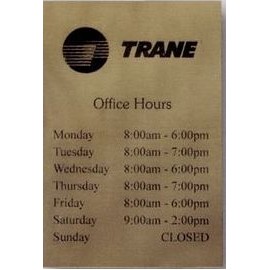Engraved Plastic Sign (11"x14")