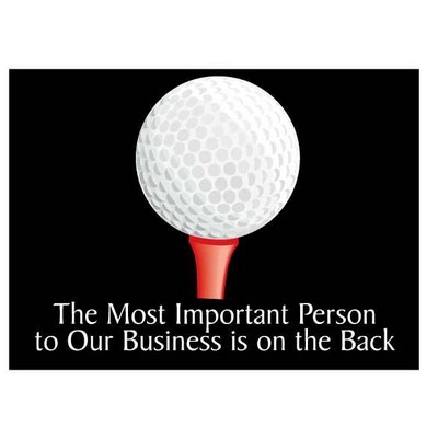 Golf Ball & Tee Rectangle Photo Hand Mirror (2½"x3½")