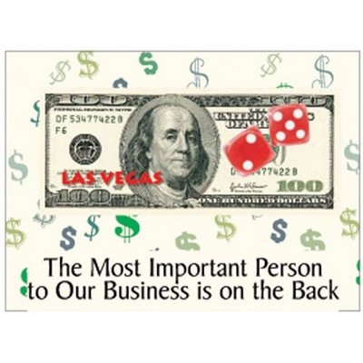 Las Vegas Dice $100 Bill Photo Hand Mirror (2"x3")