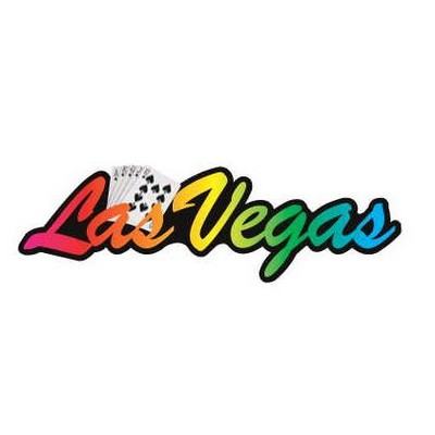 Las Vegas w/ Royal Flush Magnet w/ Full Magnetic Back (8 Square Inch)