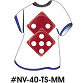 Las Vegas Dice T-Shirt Mighty Mini Magnet