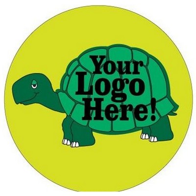 Turtle Round Metal Photo Magnet (2.5" Diameter)