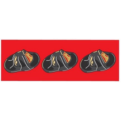 Fireman Hat Panoramic Metal Photo Magnet (1 5/8"x4 5/8")