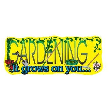 Gardener Slogan Executive Magnet w/Full Magnetic Back (12 Square Inch)