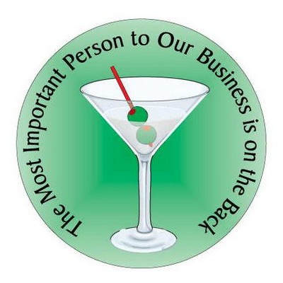 Martini Photo Circular Hand Mirror (2½" Diameter)