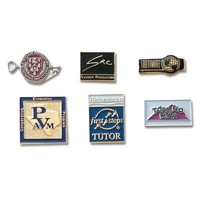 Economical Soft Enamel Brass Lapel Pin (Up To 1 1/4")