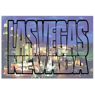 Las Vegas City Scape Photo Hand Mirror (2"x3")