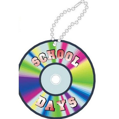 School Days Disc Promotional Key Chain w/ Black Back (2 Square Inch)