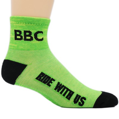 Woven Cool Max Quarter Cuff Sock